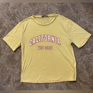 SHEIN California cropped t-shirt